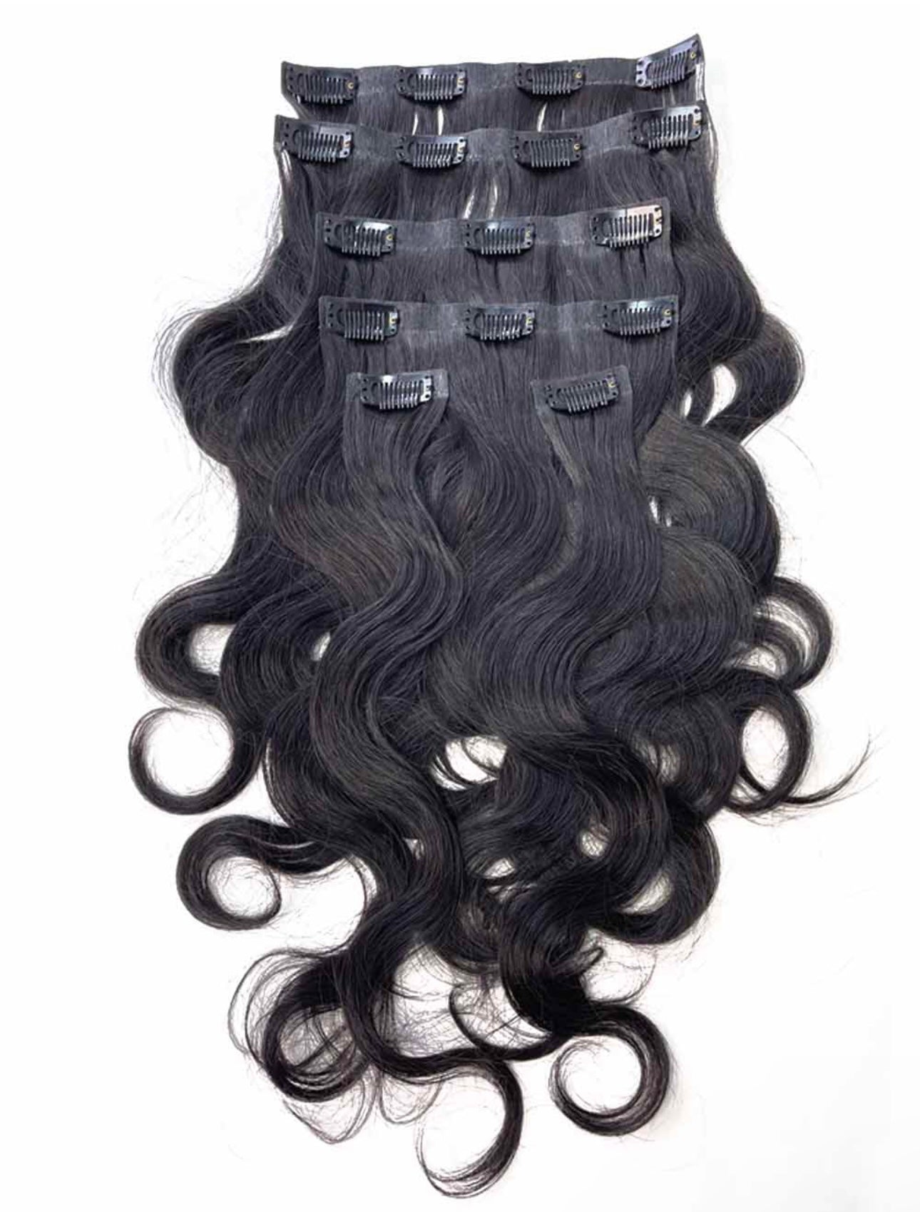 1B Seamless Bodywave Clip-ins