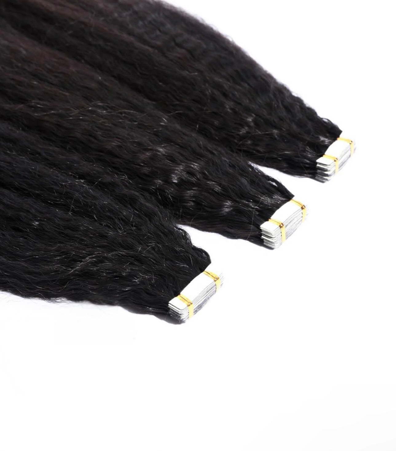 1B Kinky Straight Tape-ins